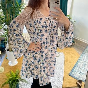 Three Bird Nest Boho Long Sleeved Dress